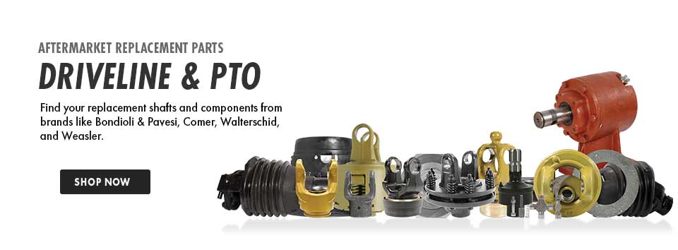 Shop Driveline and PTO Complete Shafs, Yokes, U-Joints and Repair Parts