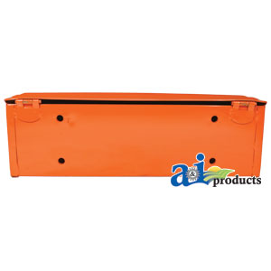 Kubota Tractor Metal Toolbox Orange Lockable - Farm Parts Store