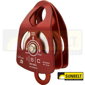 Pulley-ISC Prussik Med Double Bkt Aluminum Item A-B1ABIRP064