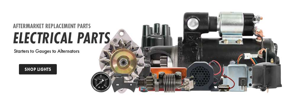 Shop Agricultural Starters, Alternators, Solenoids, Tune Up Kits, Spark Plugs, Lights and More